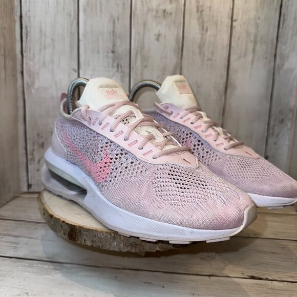 Nike Air Max Flyknit Racer Soft Pink Pearl FJ4577-100 Women’s Size 8.5 EUC - Picture 1 of 7
